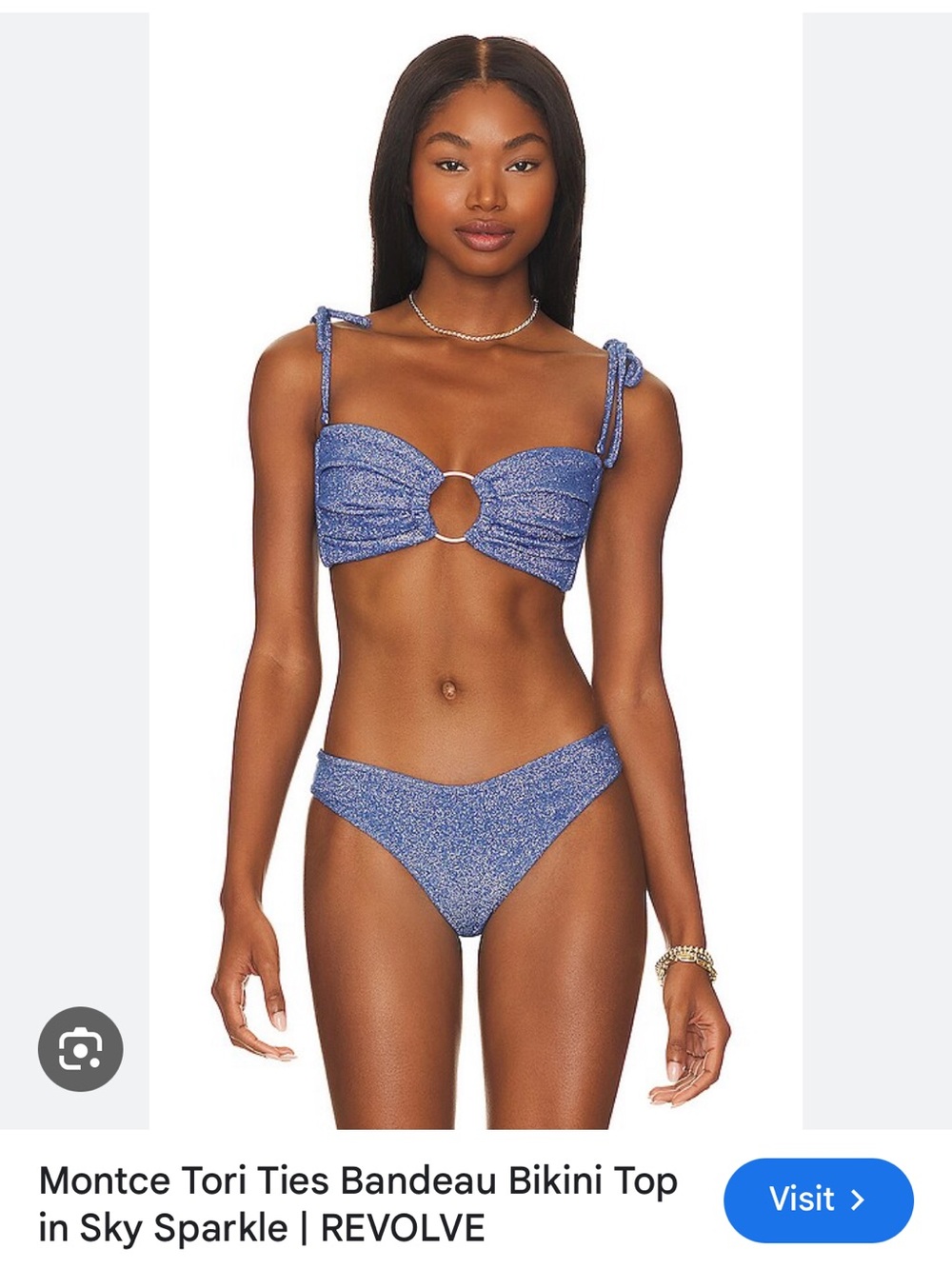 Bandeau Bikini Top with Straps Montce